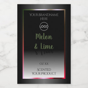 Captura de ojos Etiquetas de productos en blanco n