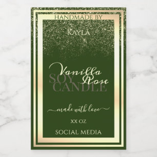 Captura de ojos Etiquetas de productos verdes oscu