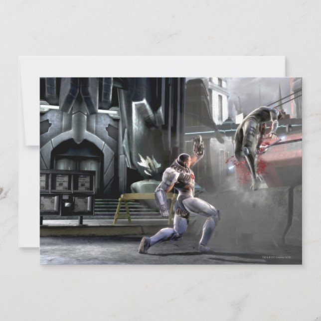 Captura de pantalla: Cyborg vs Nightwing (Anverso)