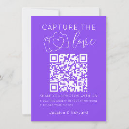 Captura El Amor Qr Code Lavender Indigo Moderno