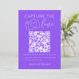 Captura El Amor Qr Code Lavender Indigo Moderno