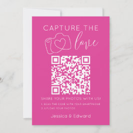 Captura El Código Qr De Amor Moda Rosa Boda Modern