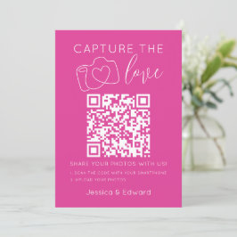 Captura El Código Qr De Amor Moda Rosa Boda Modern