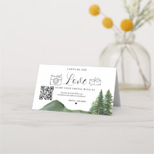 Captura la tarjeta de código QR del Boda de amor, 