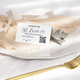 Captura la tarjeta de código QR del Boda de amor, 