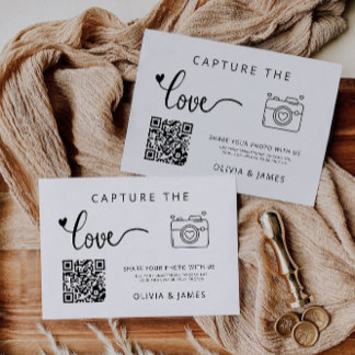 Captura la tarjeta de código QR del Boda de amor,
