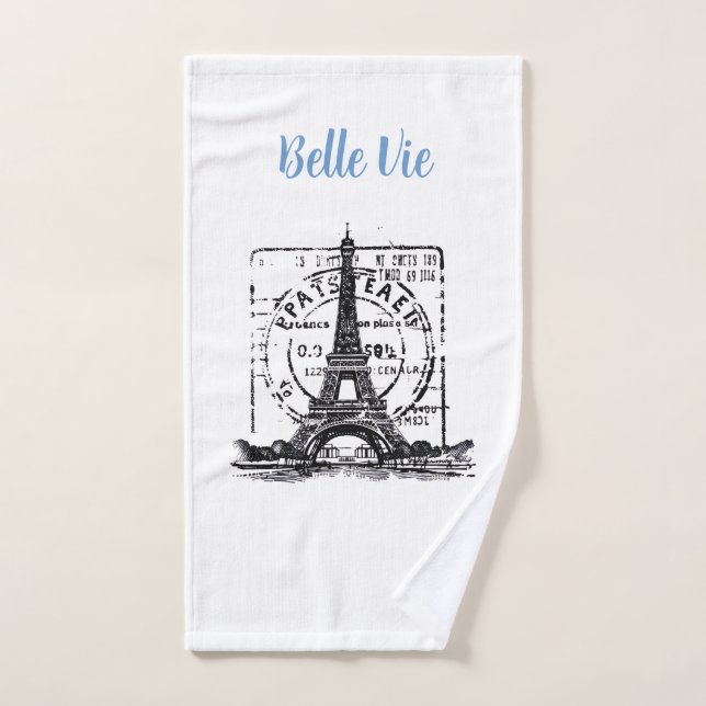 Captura un poco de París con toallas de cocina Bel (Toalla de mano)