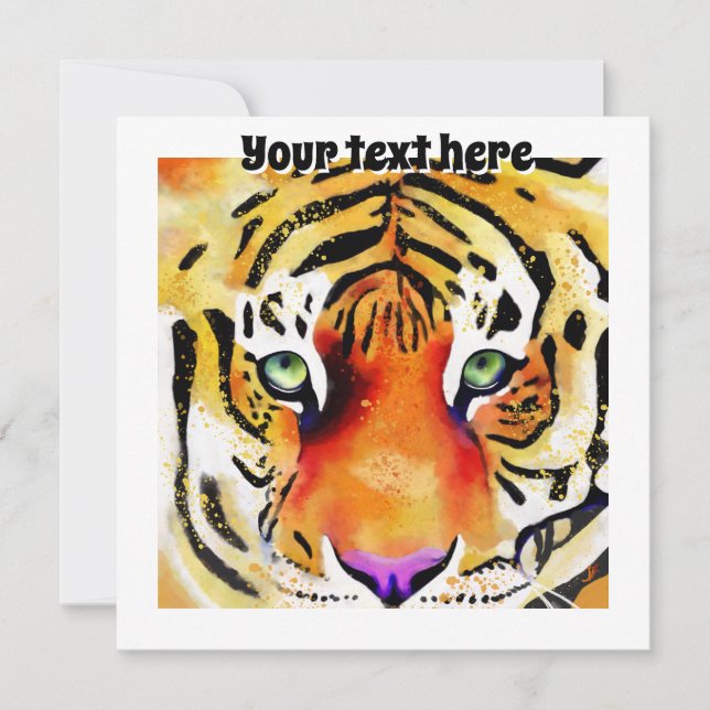 Capturar a la Majestad: la mirada de un tigre (Anverso)