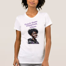 Capturar estas camisetas de VIBES POSITIVOS
