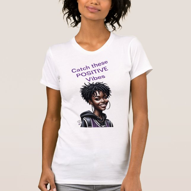 Capturar estas camisetas de VIBES POSITIVOS (Anverso)