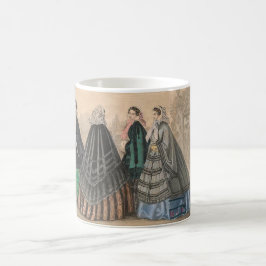Capuchas y tazas de paletas de Godey 1858