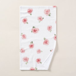 Capullo de rosa rosa acuarela floral vintage rosa