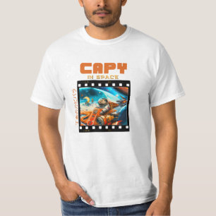 Capy In Space - Diseño de camisetas Guay Capybara