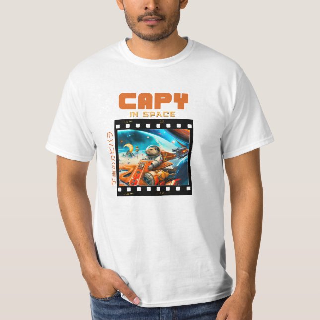 Capy In Space - Diseño de camisetas Guay Capybara (Anverso)