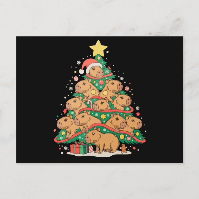 Capy Navidad Capybara Árbol de Navidad Temporada N (Anverso)