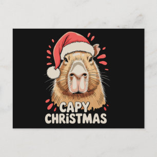 Capy Navidad Xmas Sombrero Santa Capybara Roedor