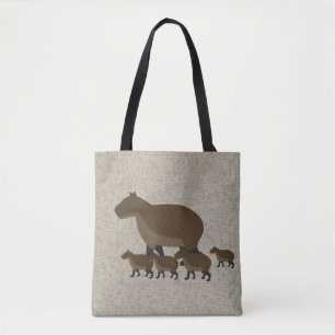 Capybara por todo la bolsa de asas