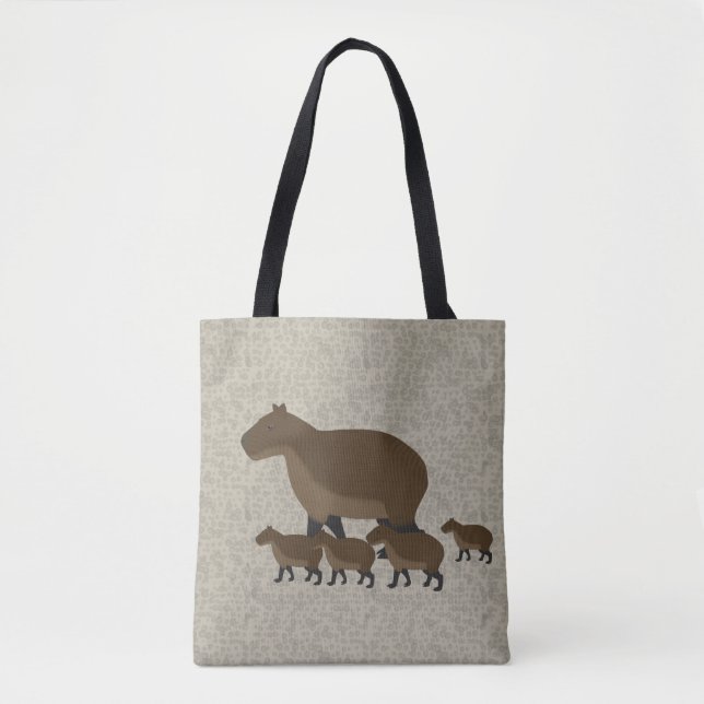 Capybara por todo la bolsa de asas (Anverso)