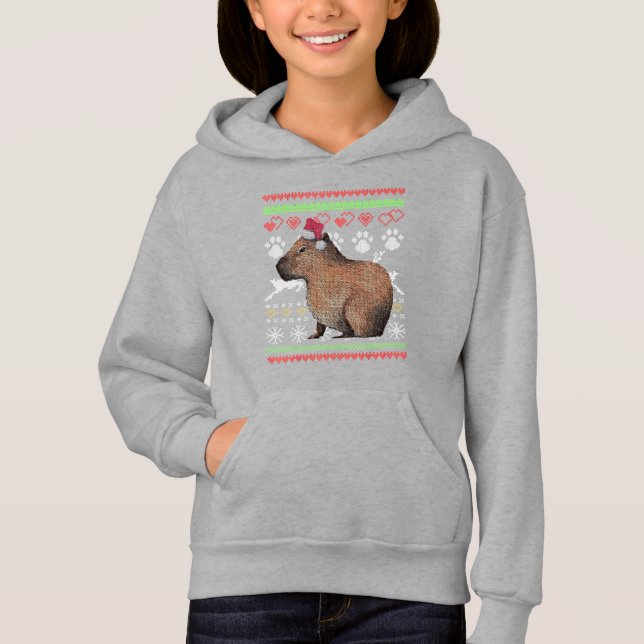 Capybara Santa Claus Navidades feos Sweater Holida (Anverso)