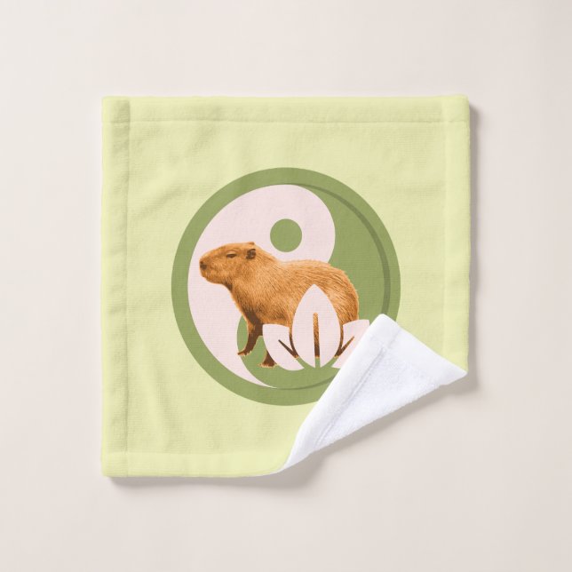 Capybara Zen Yin Yang Naturaleza Pacífica (Toallita)