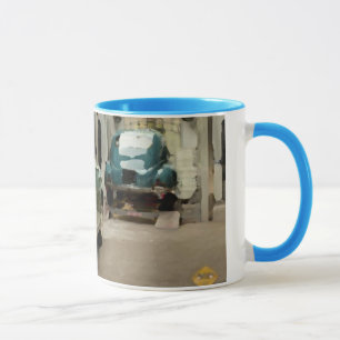 Car classic 325 ml Taza colorida personalizada