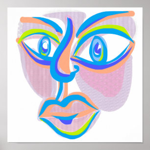 Cara abstracta de arte moderno