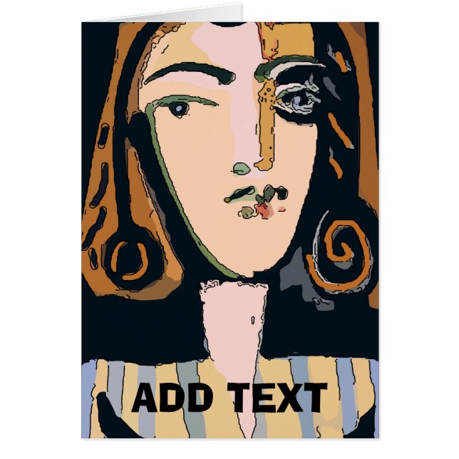 Cara abstracta de la mujer (Frente)