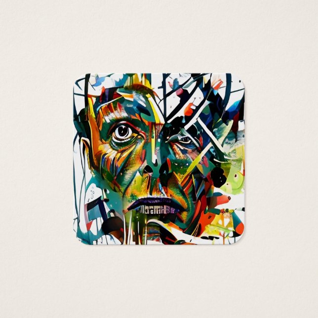 Cara abstracta de un extranjero (Anverso)