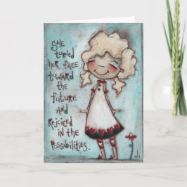 Cara al futuro - Tarjeta de cumpleaños