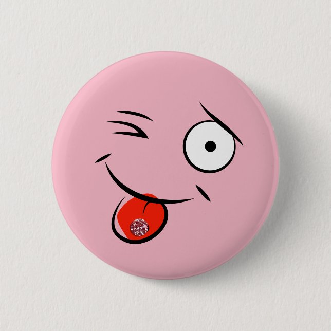 Cara con botón de lengua perdida (Anverso)