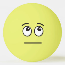 Cara con la bola de Ping-Pong