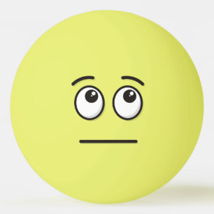Cara con la bola de Ping-Pong
