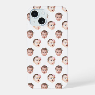 Cara de bebé personalizada 2 fotos blanco