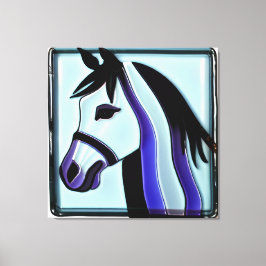 Cara de caballo, arte de lienzo