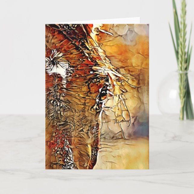 Cara de caballo Resumen 1 Tarjeta de arte (Anverso)