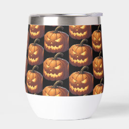 Cara de calabaza asustada