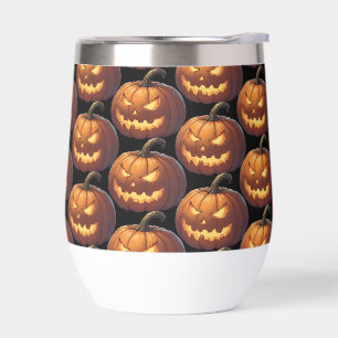Cara de calabaza asustada