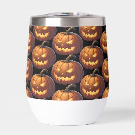 Cara de calabaza asustada