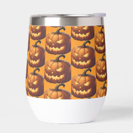 Cara de calabaza asustada
