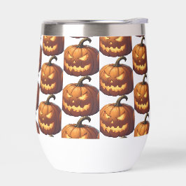 Cara de calabaza asustada