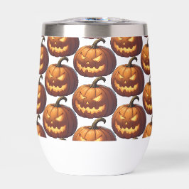 Cara de calabaza asustada