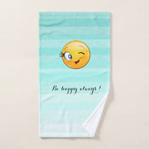Cara de Emoji Guiñando - Sé feliz siempre