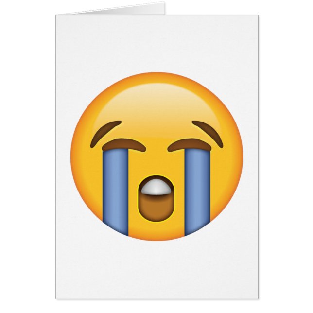 Cara de fuerte llanto - Emoji (Frente)