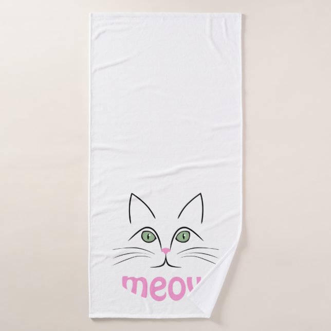 Cara de gato (Toalla de baño)
