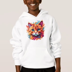 Cara de gato de color lindo-87002