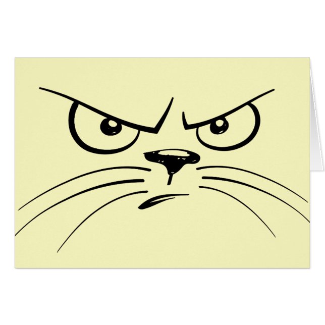 Cara de gato encorvada (Anverso (Horizontal))