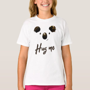 Cara de kkoala para niños, abrázame camiseta