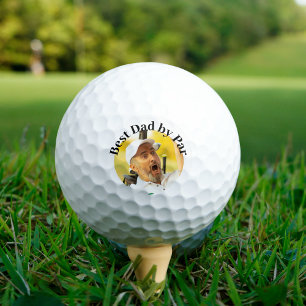 Cara de la pelota de golf divertido regalo de papá