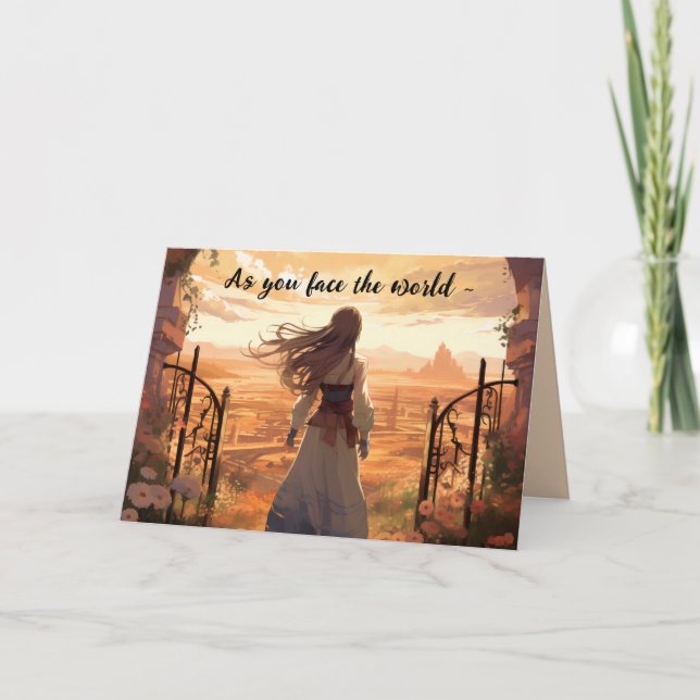 CARA DE LA TARJETA DE ALENTAMIENTO MUNDIAL (Anverso)