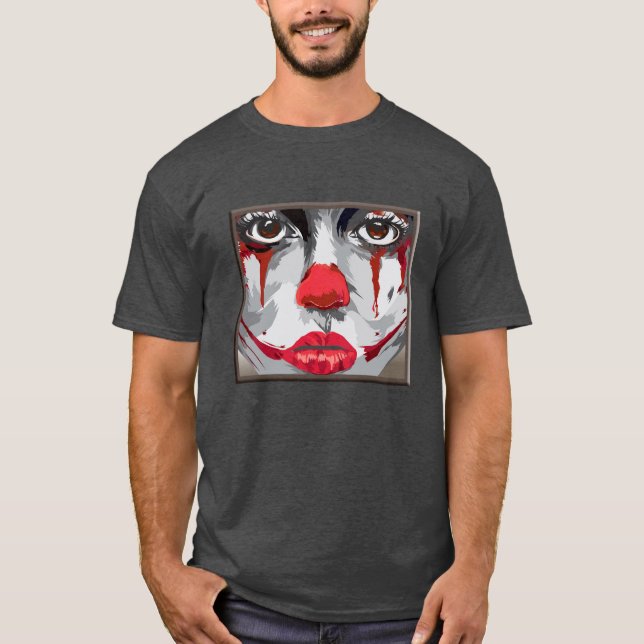 Cara de las camisetas de un payaso (Anverso)